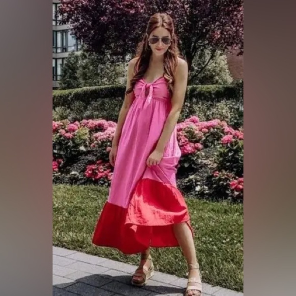 Tabitha Brown for Target pink maxi dress